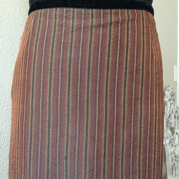 Nanette Lepore Striped Lace Detail Skirt 6 - Picture 5 of 7